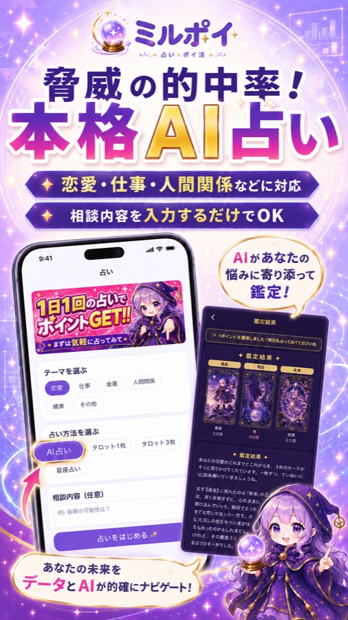 脅威の的中率の本格AI占い